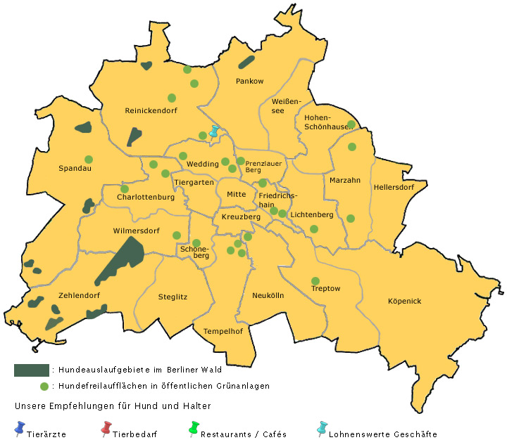 Административная карта берлина